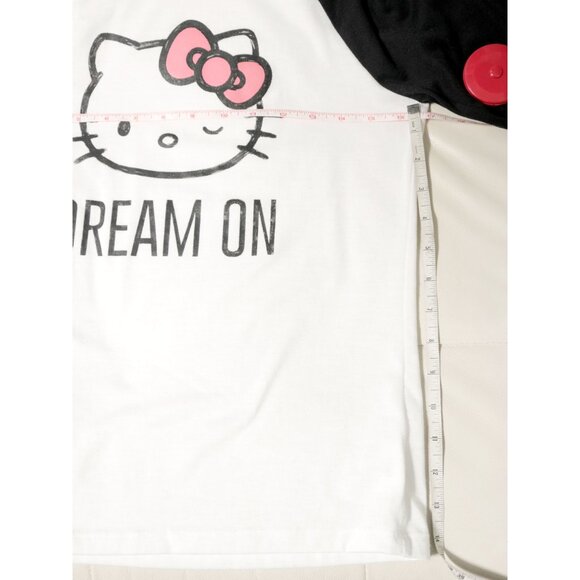 Winking Hello Kitty 'Dream On' Graphic Print Baseball Tee - Picture 6 of 6